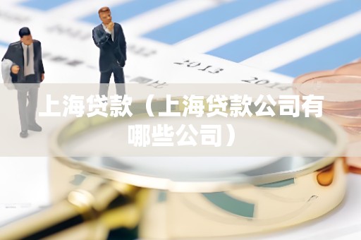 上海贷款（上海贷款公司有哪些公司）